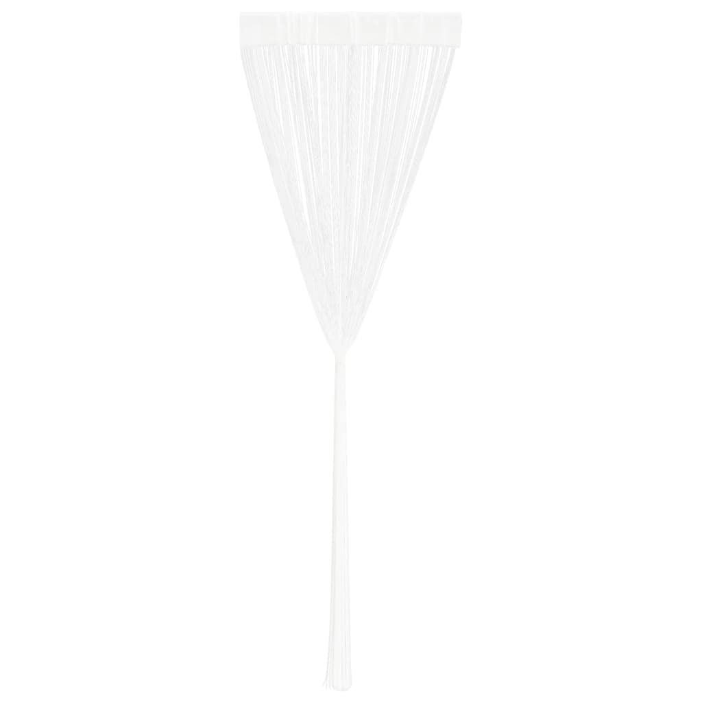 String Curtains 2 pcs--White