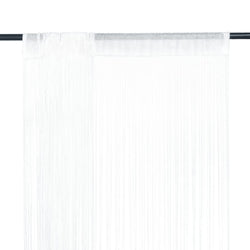 String Curtains 2 pcs (White)