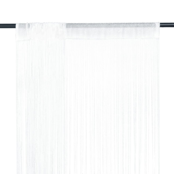  String Curtains 2 pcs (White)