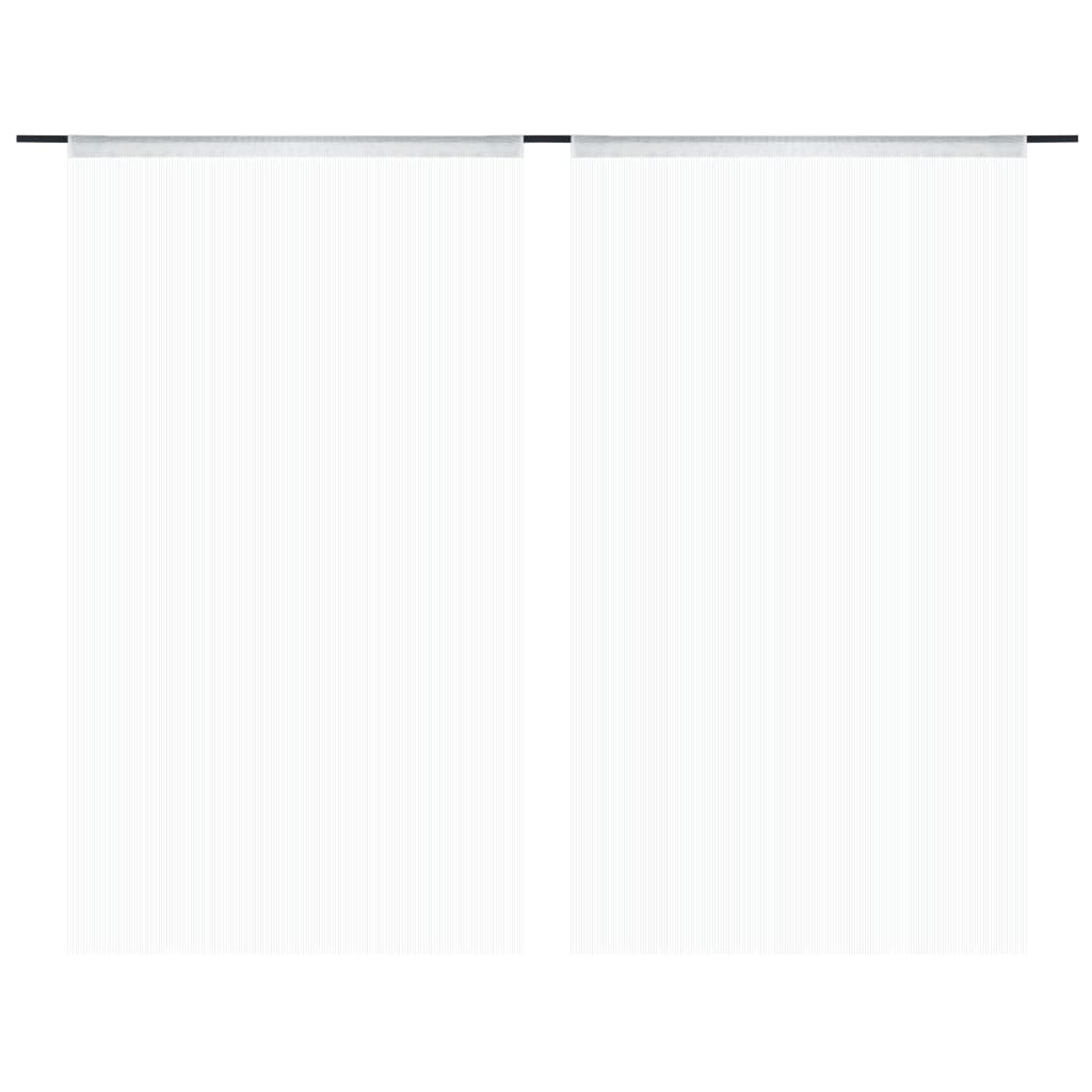 String Curtains 2 pcs (White)