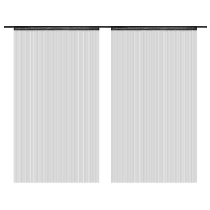 String Curtains 2 pcs--Black