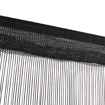 String Curtains 2 pcs--Black