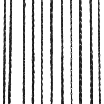 String Curtains 2 pcs--Black