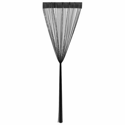 String Curtains 2 pcs--Black