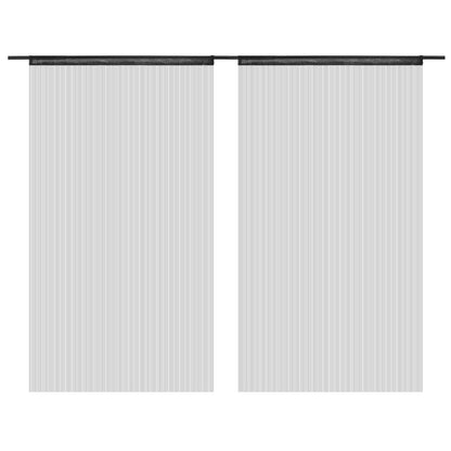 String Curtains 2 pcs(Black)