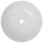 Basin Round Ceramic  White S