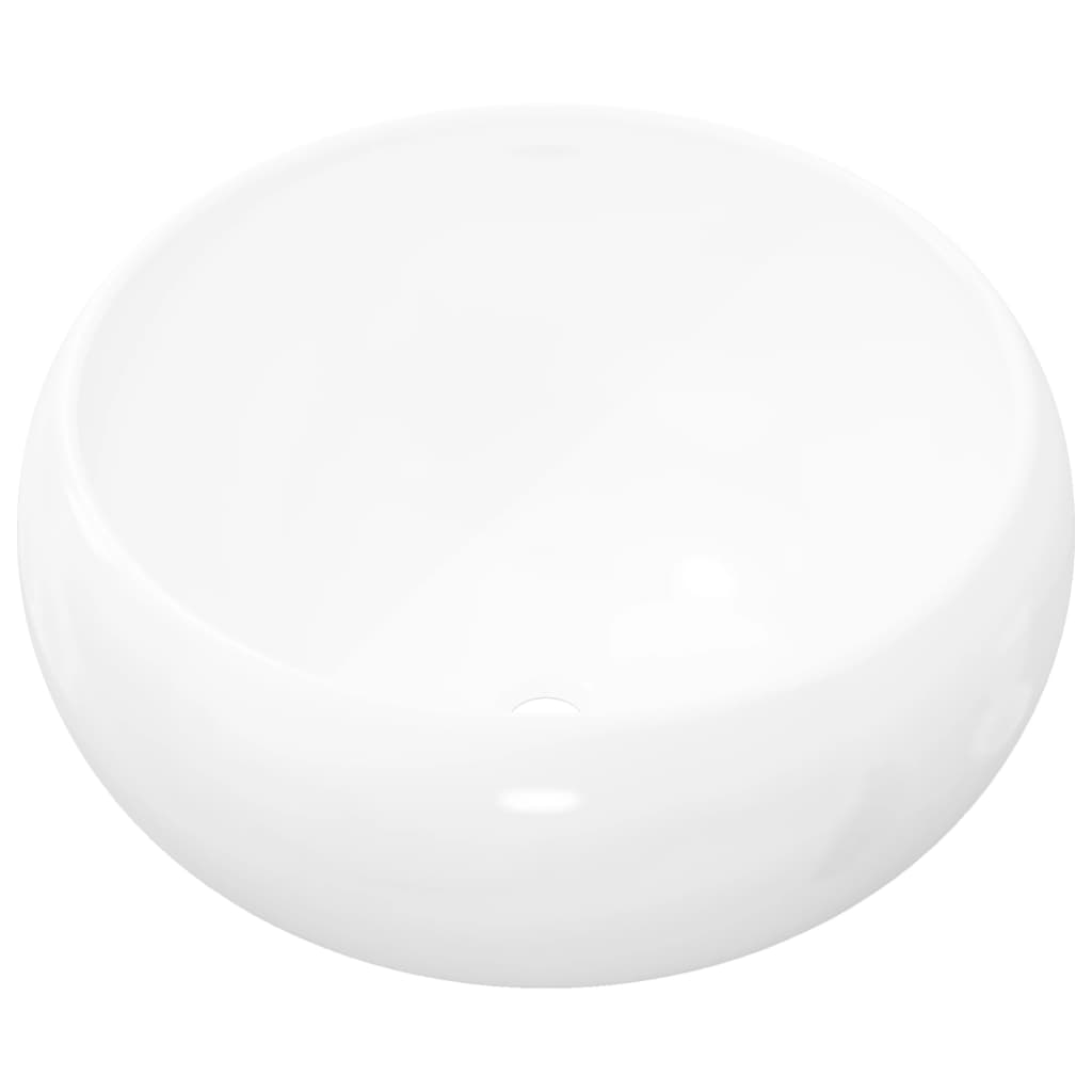 Basin Round Ceramic White S - 400×150mm