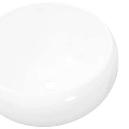 Basin Round Ceramic White S - 400×150mm