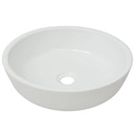 Basin Round Ceramic White M