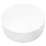 Basin Round Ceramic White L