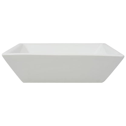 Basin Square Ceramic White