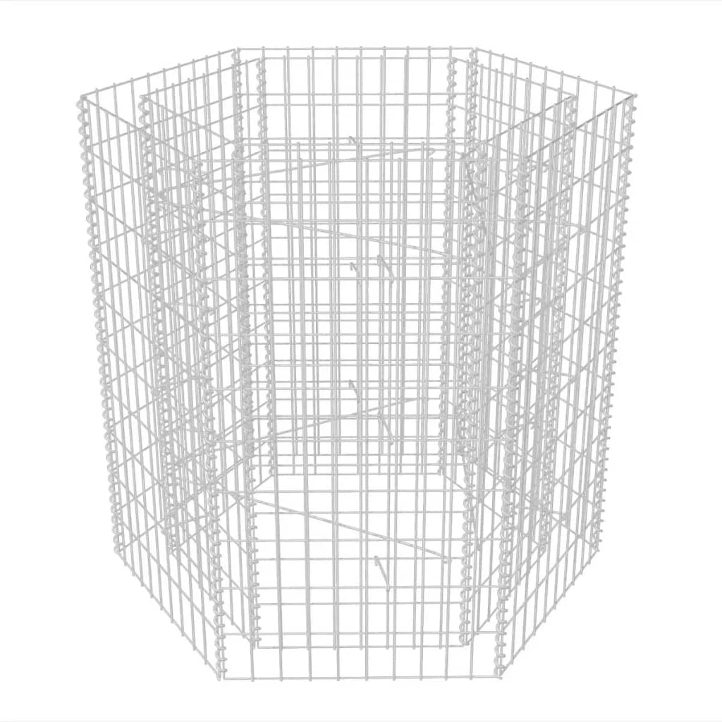 Hexagonal Gabion Planter  M