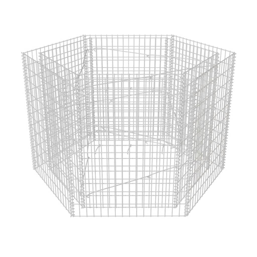 Hexagonal Gabion Planter XL