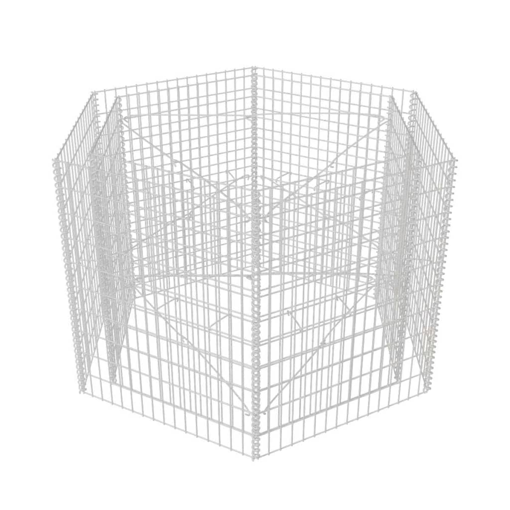 Hexagonal Gabion Planter XL
