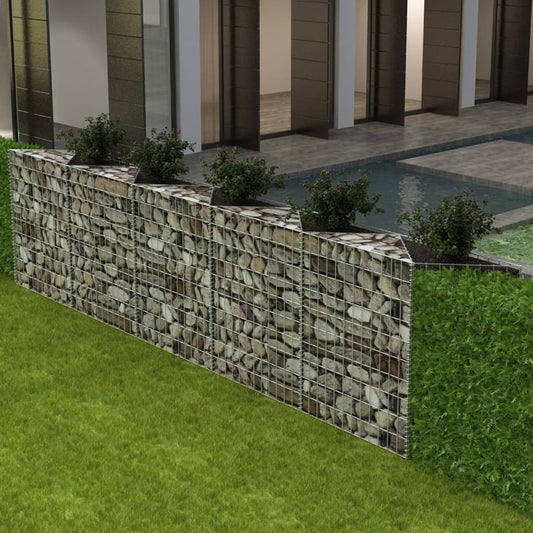 Gabion Basket Galvanised Steel (Silver) - 300×30×100cm