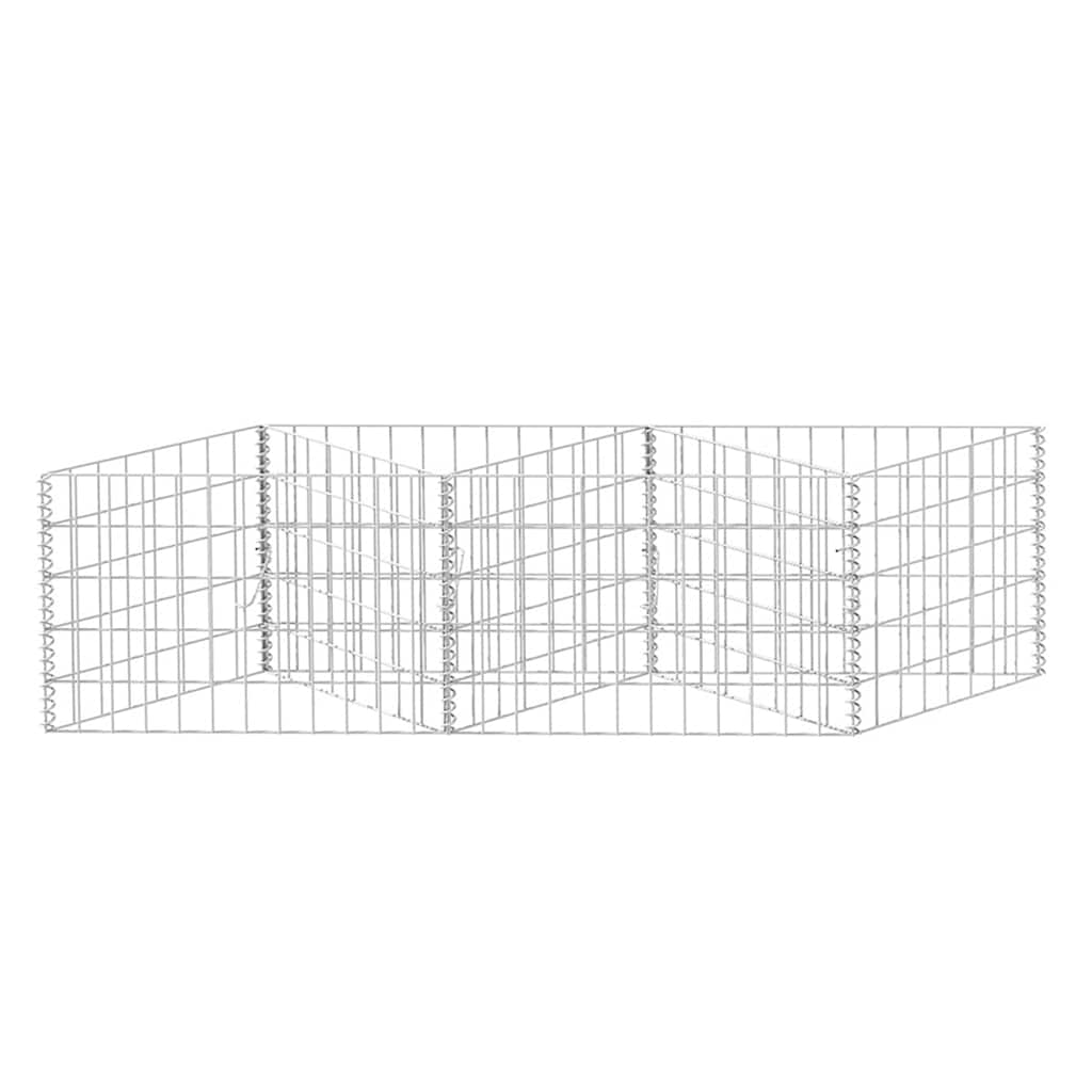 Gabion Basket Galvanised Steel -- Silver