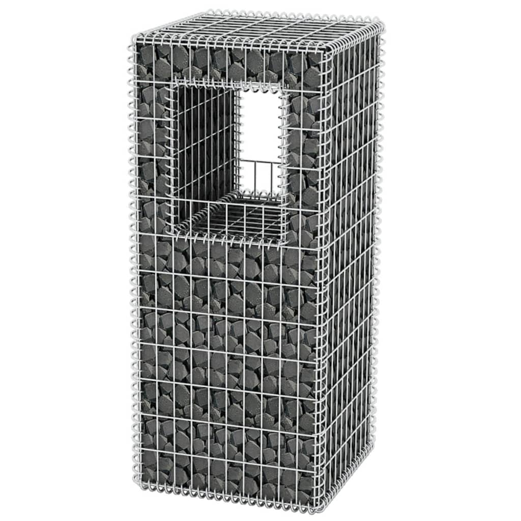 Gabion Basket Post/Planter Steel - 50×50×120cm