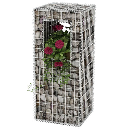 Gabion Basket Post/Planter Steel - 50×50×120cm