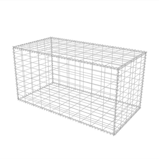 Gabion Basket Galvanised Steel "Silver"
