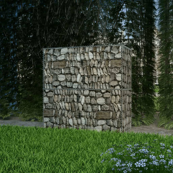  Gabion Basket Galvanised Steel  {Silver}