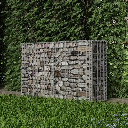 Gabion Basket Galvanised Steel (Silver) - 150×50×100cm