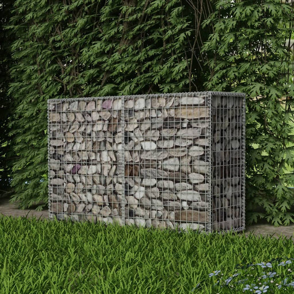  Gabion Basket Galvanised Steel  (Silver)