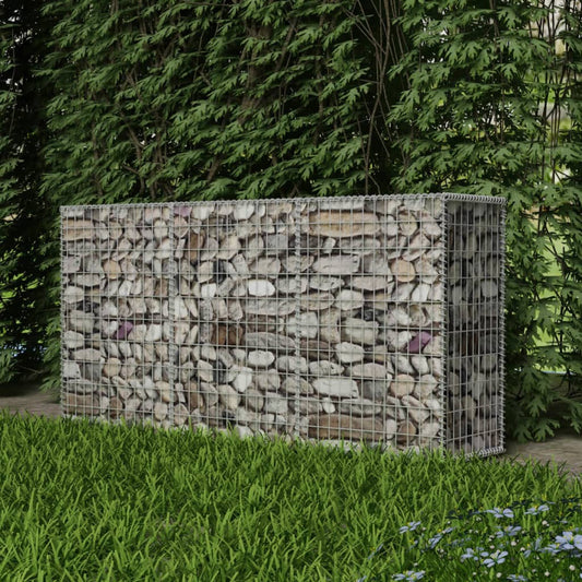 Gabion Basket Galvanised Steel - Silver - 200×50×100cm