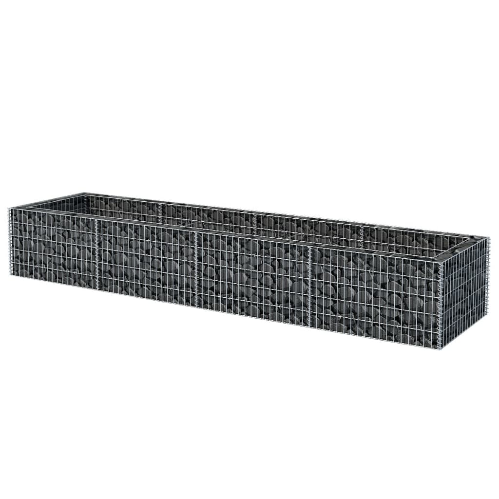 Gabion Planter Steel (Silver)