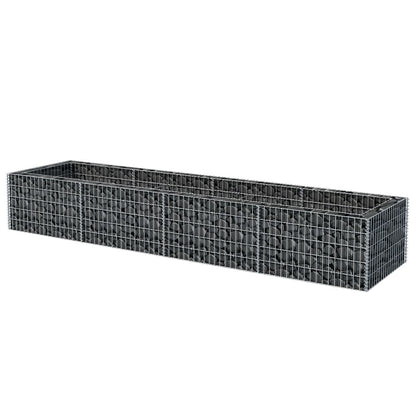 Gabion Planter Steel (Silver)