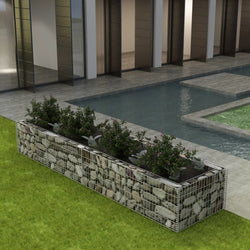 Gabion Planter Steel (Silver)