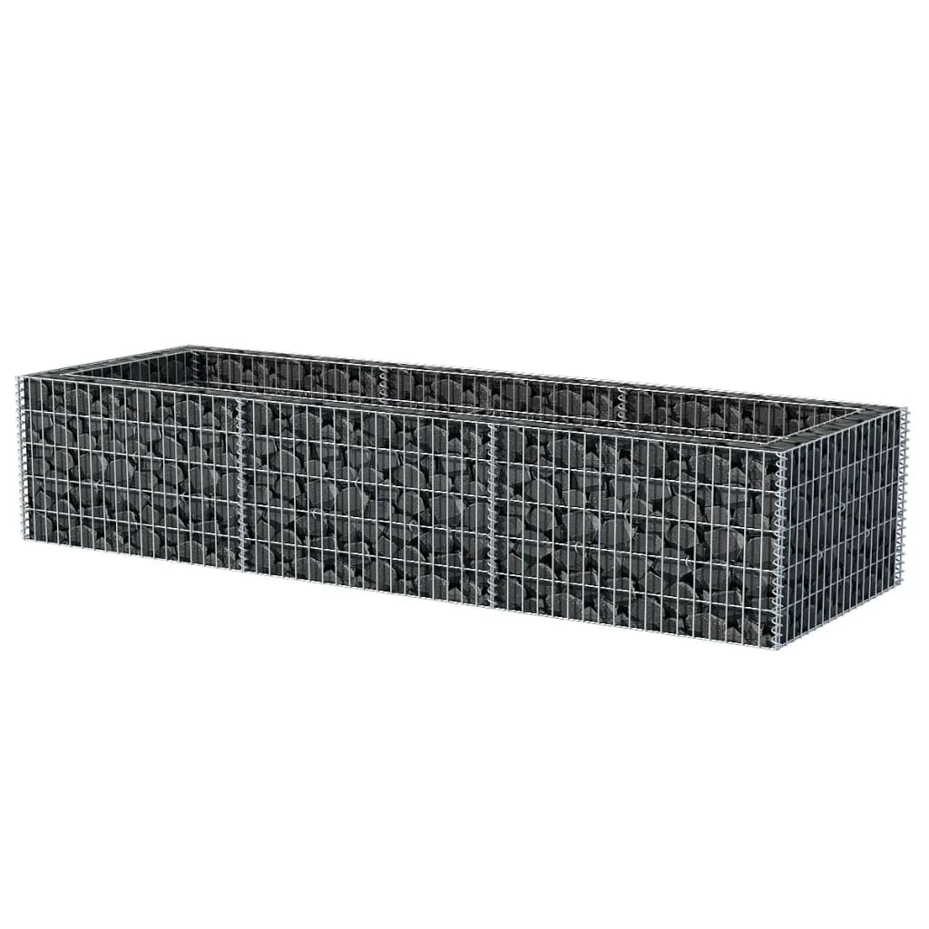 Gabion Planter Steel {Silver}