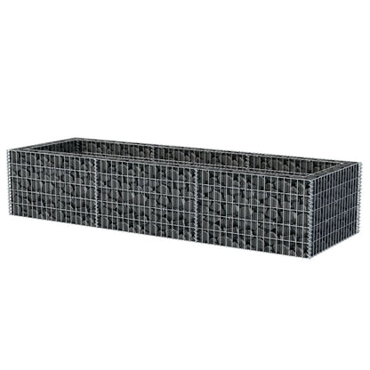Gabion Planter Steel {Silver}