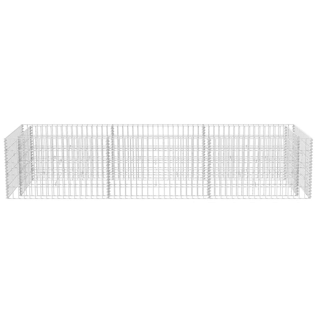 Gabion Planter Steel {Silver}