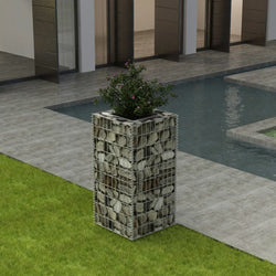Gabion Planter Steel  "Silver"