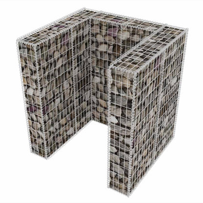 Gabion Single Wheelie Bin Surround Steel S
