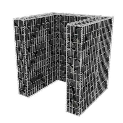 Gabion Single Wheelie Bin Surround Steel S