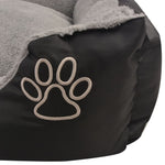 Dog Bed with Padded Cushion Size XL Black