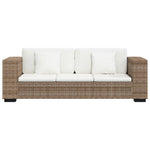Eight Piece 3-Seater Sofa Set Real Rattan