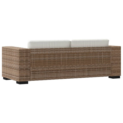 Eight Piece 3-Seater Sofa Set Real Rattan