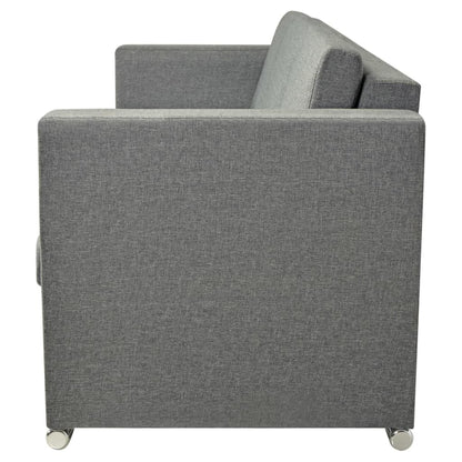 3-Seater Sofa Fabric Light Grey - 191×73×78cm