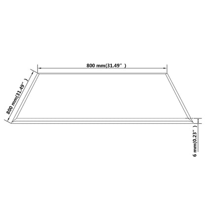 Table Top Tempered Glass Square
