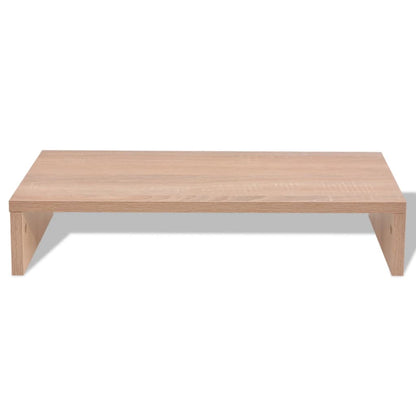 Monitor Stand Chipboard Beige - 60×23.5×12cm