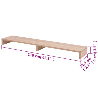 Monitor Stand Chipboard Beige - 110×23.5×9cm
