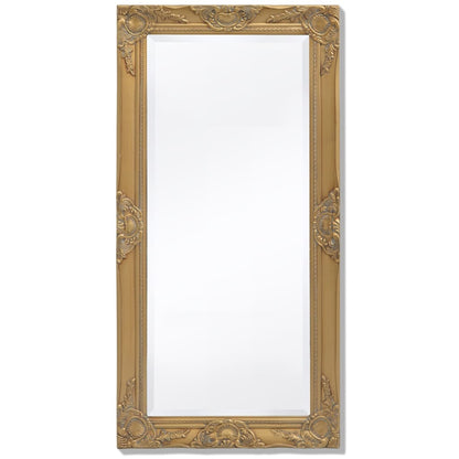 Wall Mirror Baroque Style Gold - 100×50cm