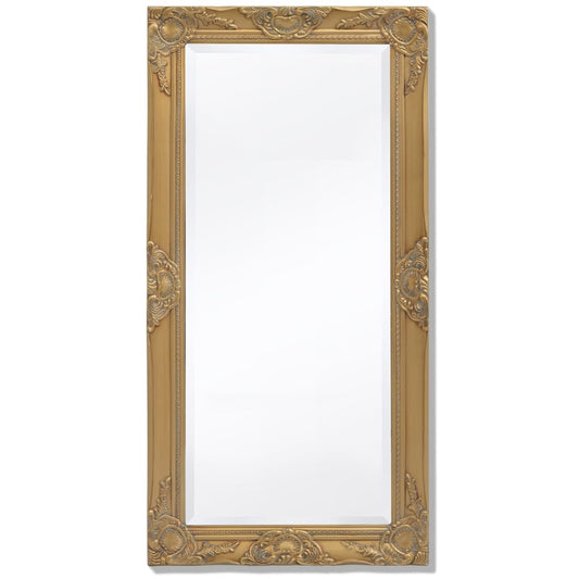 Wall Mirror Baroque Style Gold - 100×50cm