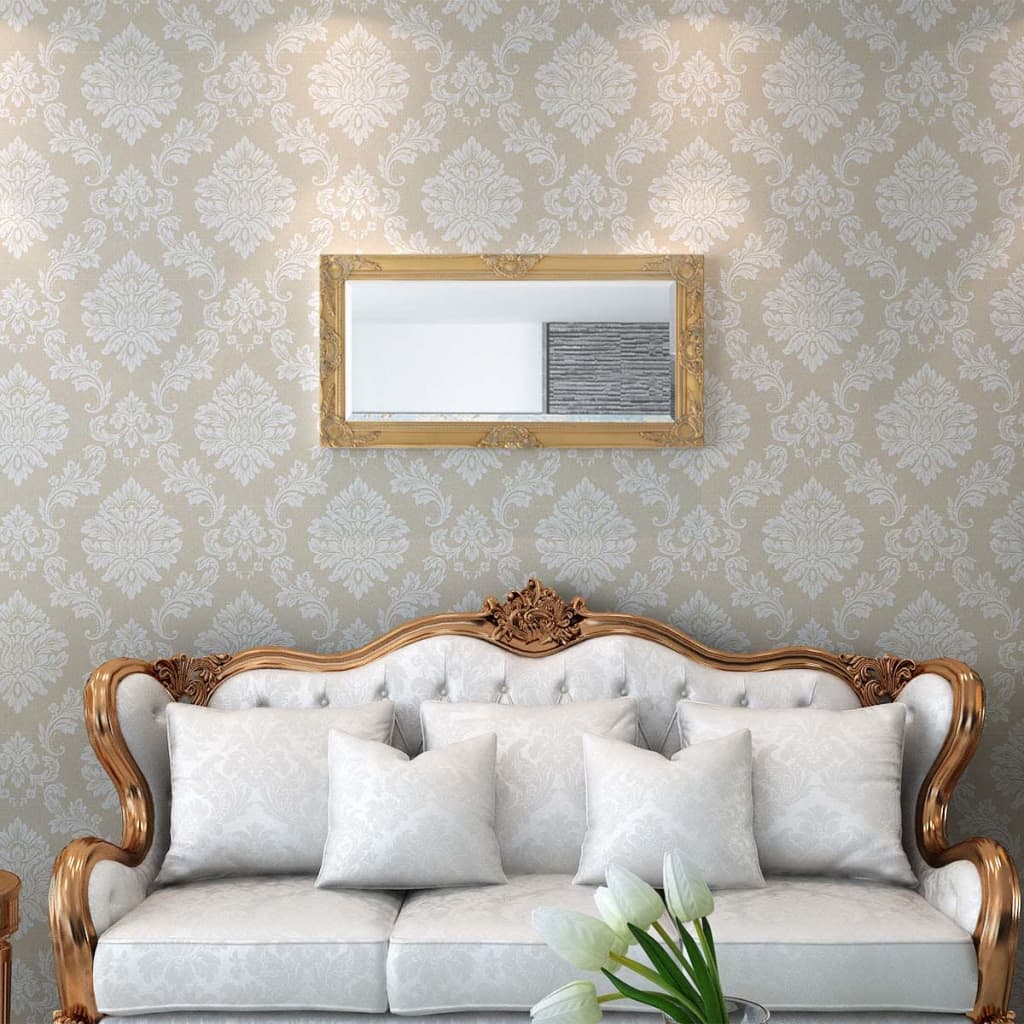 Wall Mirror Baroque Style Gold - 100×50cm