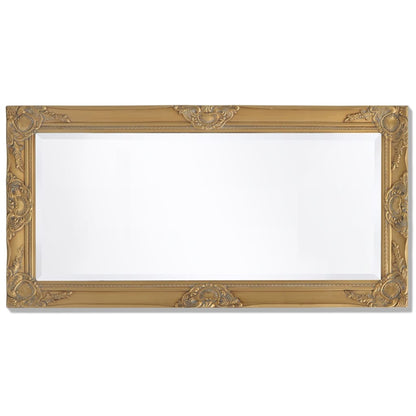 Wall Mirror Baroque Style Gold - 100×50cm