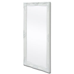 Wall Mirror Baroque  Style White