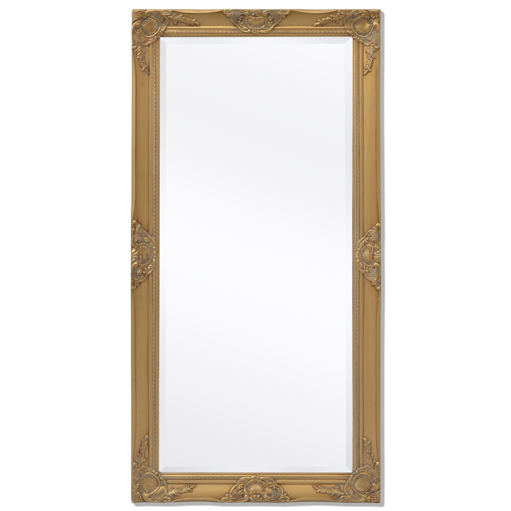 Wall Mirror Baroque Style Gold - 120×60cm