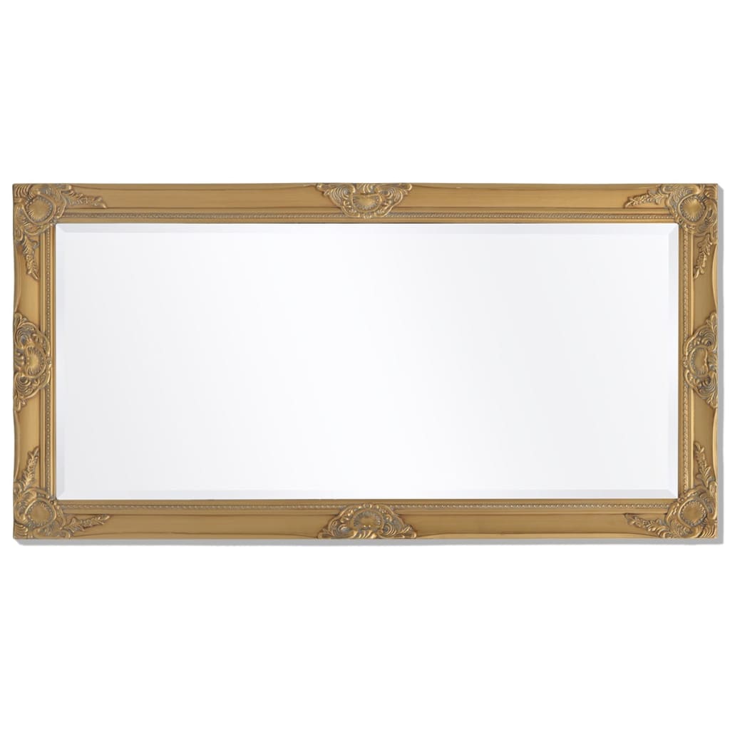 Wall Mirror Baroque Style Gold - 120×60cm